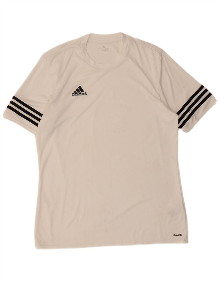 Adidas muška majica Climalite, veliki bijeli poliester