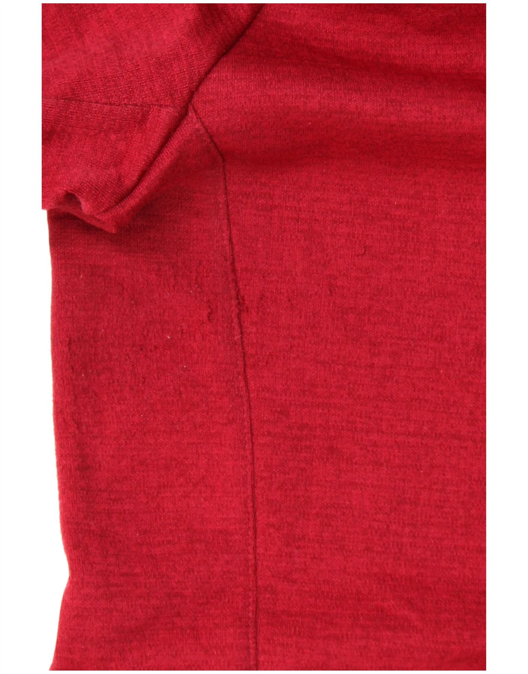 REEBOK Ženski pulover s kapuljačom na patentni zatvarač UK 12/14 Srednje crveni poliester