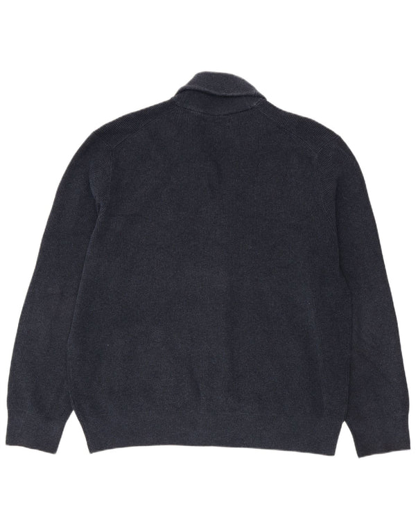 Marks & Spencer muški kardigan pulover 2XL tamnoplavi poliester