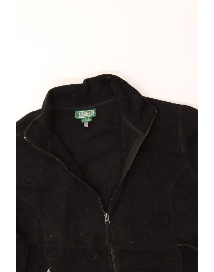 L.L.BEAN Womens Fleece Jacket UK 18 XL Black Polyester Vintage L.L.Bean and Second-Hand L.L.Bean from Messina Hembry 