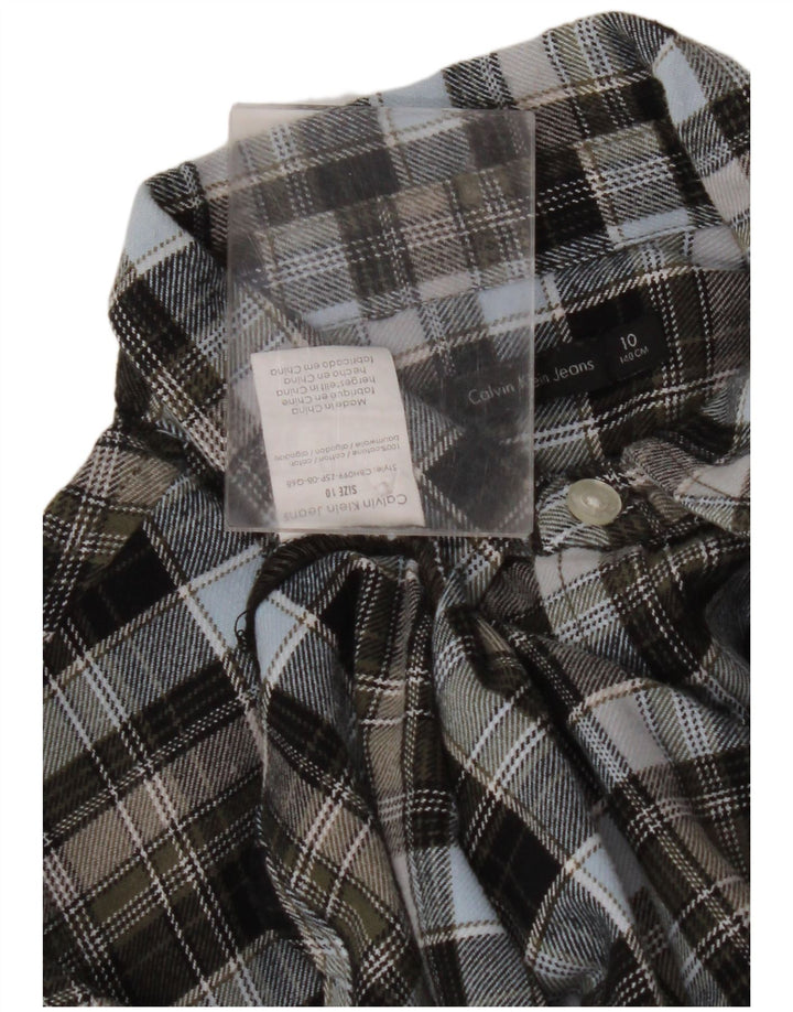 CALVIN KLEIN JEANS Flanel košulja za dječake 9-10 godina, šareni karirani