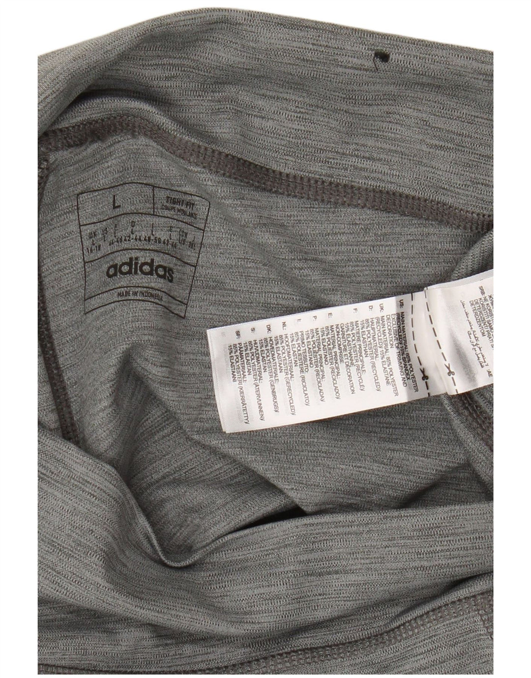 Adidas ženske tajice UK 16/18 veliki sivi poliester