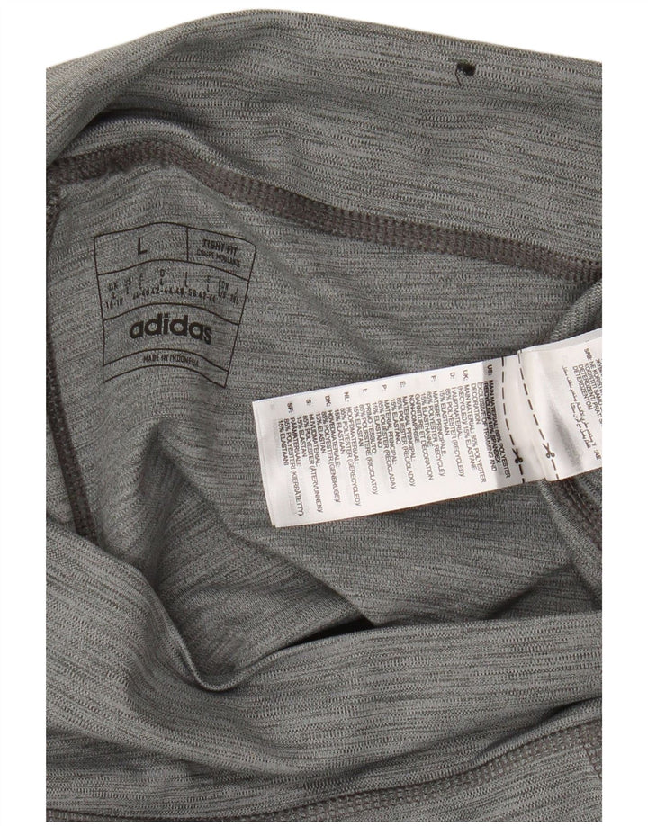 Adidas ženske tajice UK 16/18 veliki sivi poliester