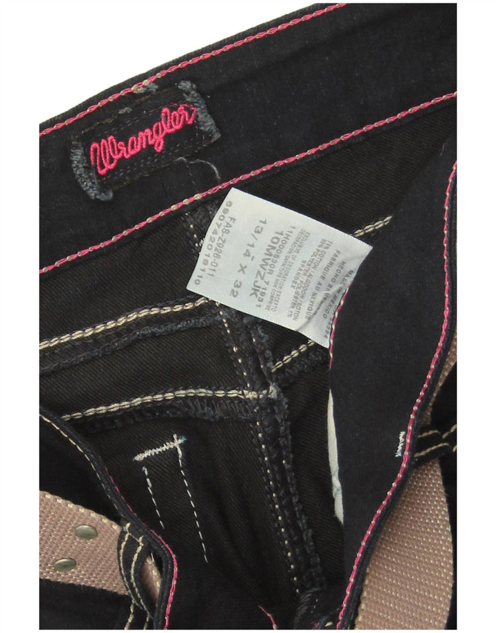Ženske traperice Wrangler Bootcut W32 L31 tamnoplavi pamuk