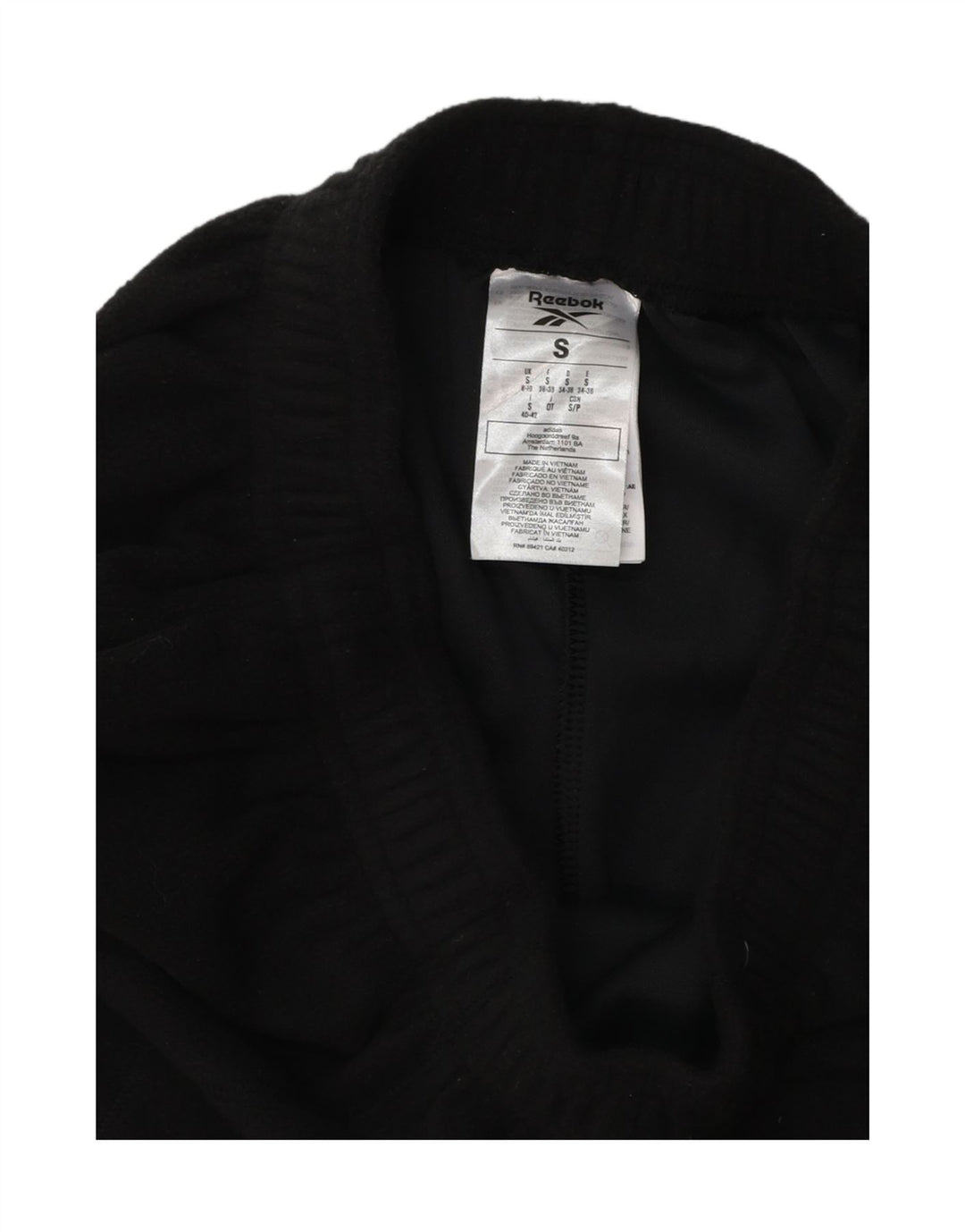 REEBOK Ženska trenirka Hlače Joggers UK 8/10 Mali crni poliester