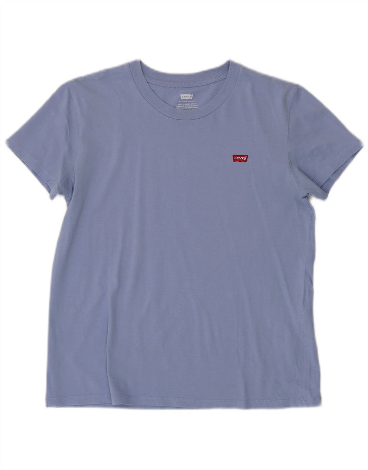 Levi's ženska majica kratkih rukava UK 10 Small Blue Cotton