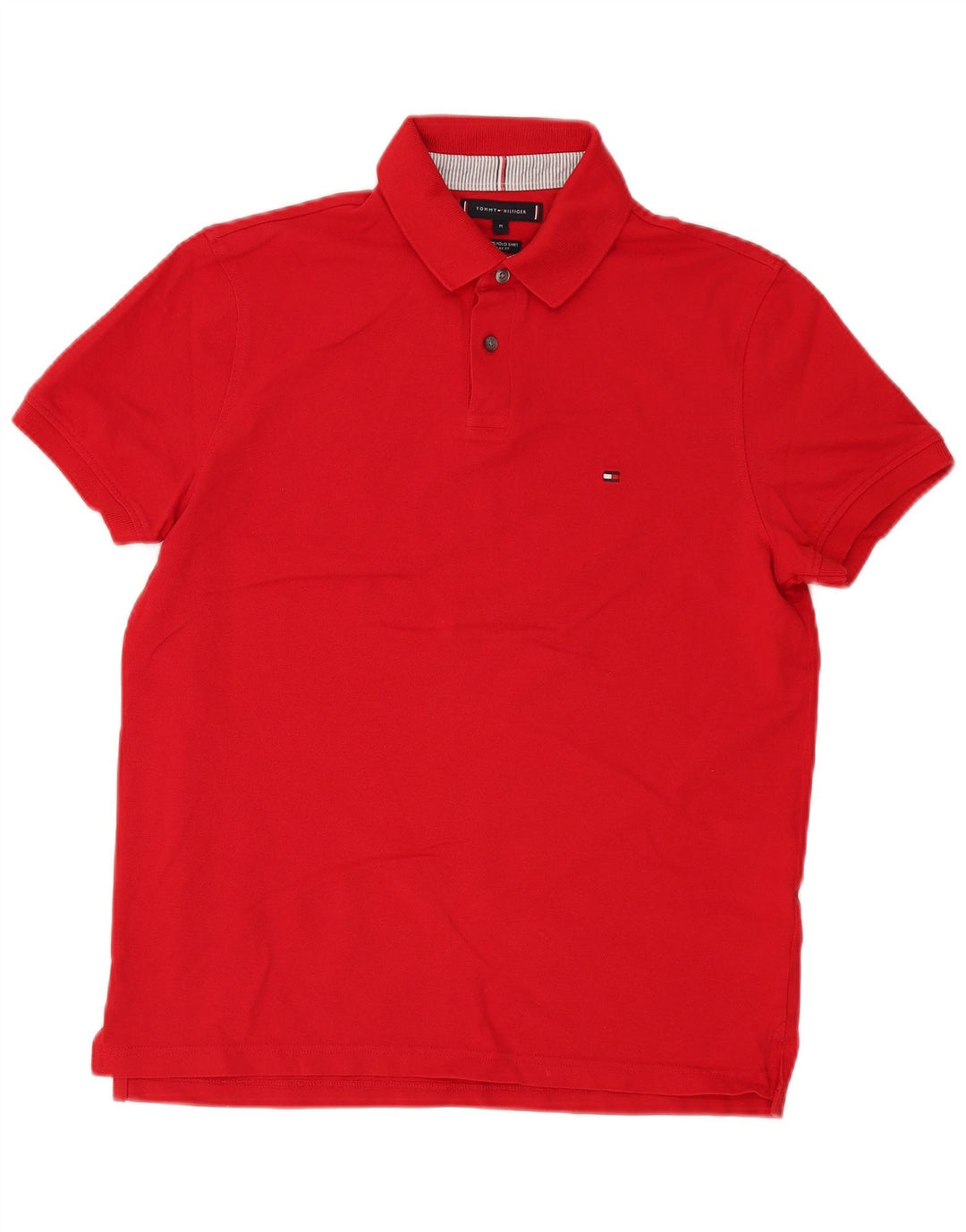 Tommy Hilfiger muška polo majica standardnog kroja srednje crvene pamučne boje