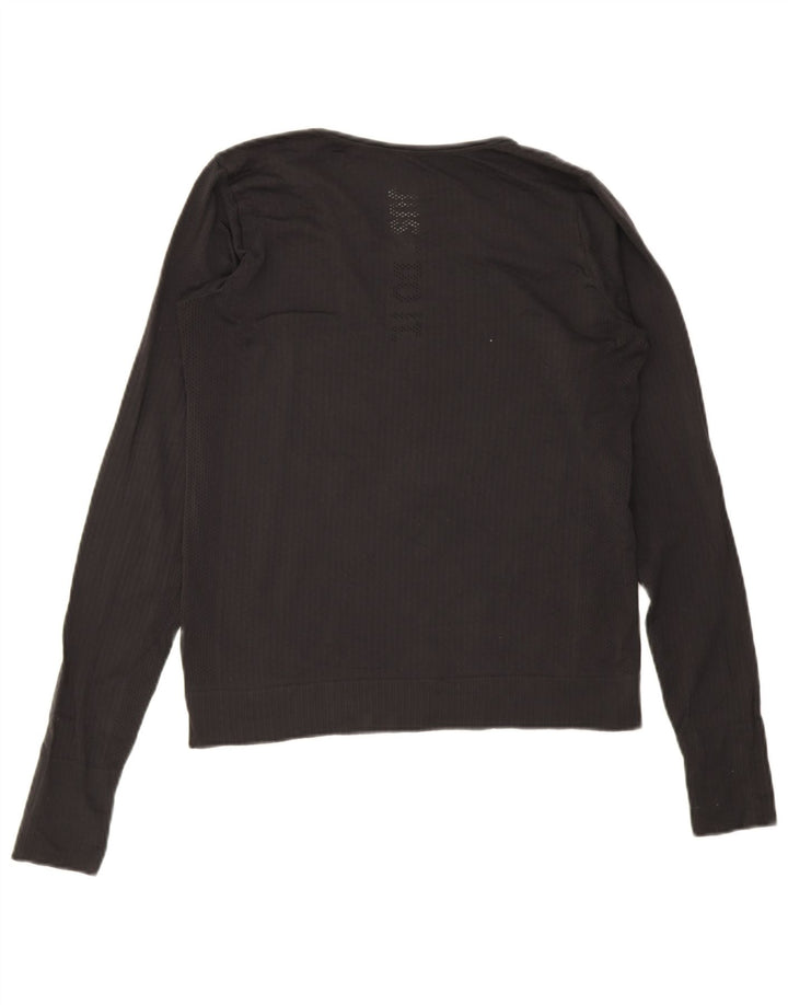 Nike Ženska Dri Fit majica s dugim rukavima UK 12 Srednje crni poliester