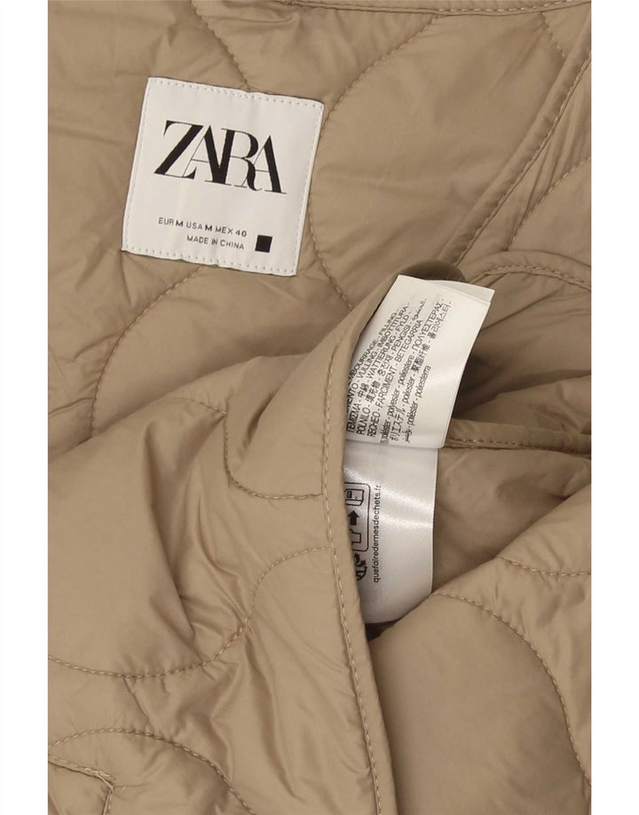 Zara muška prošivena jakna UK 38 srednje bež poliester