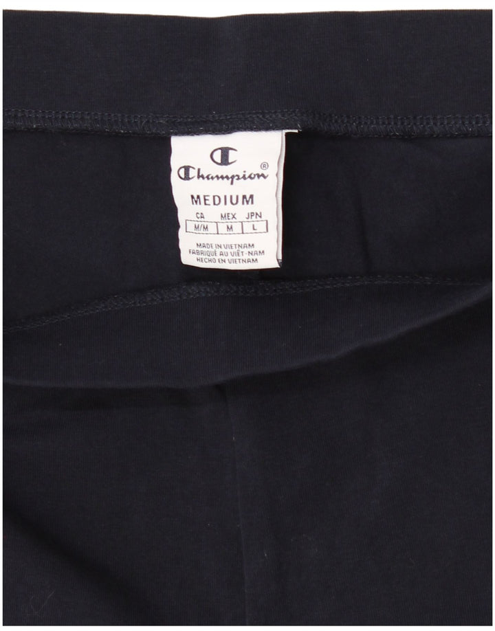 CHAMPION Womens Leggings UK 12 Medium Navy Blue