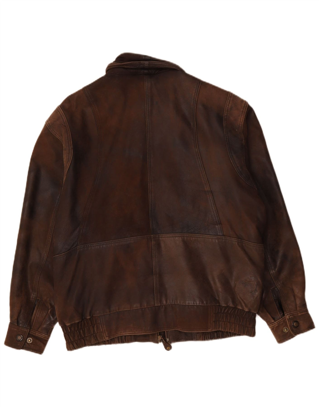 C&A muška kožna jakna Bomber Canda UK 40 Large Brown