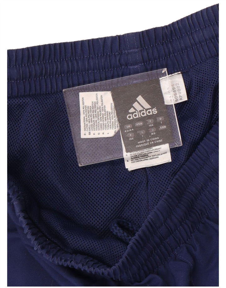 ADIDAS muške grafičke trenirke hlače Joggers UK 42/44 velike tamnoplave