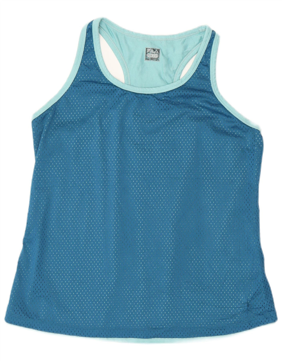 Fila Ženski grafički prsluk UK 16 Large Blue Colourblock Poliester
