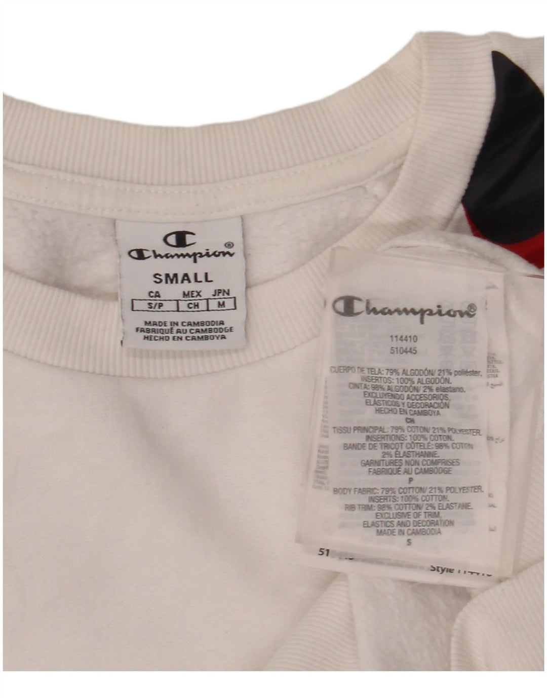 Champion ženska majica prekomjerne veličine s motivima UK 10 Mala bijela