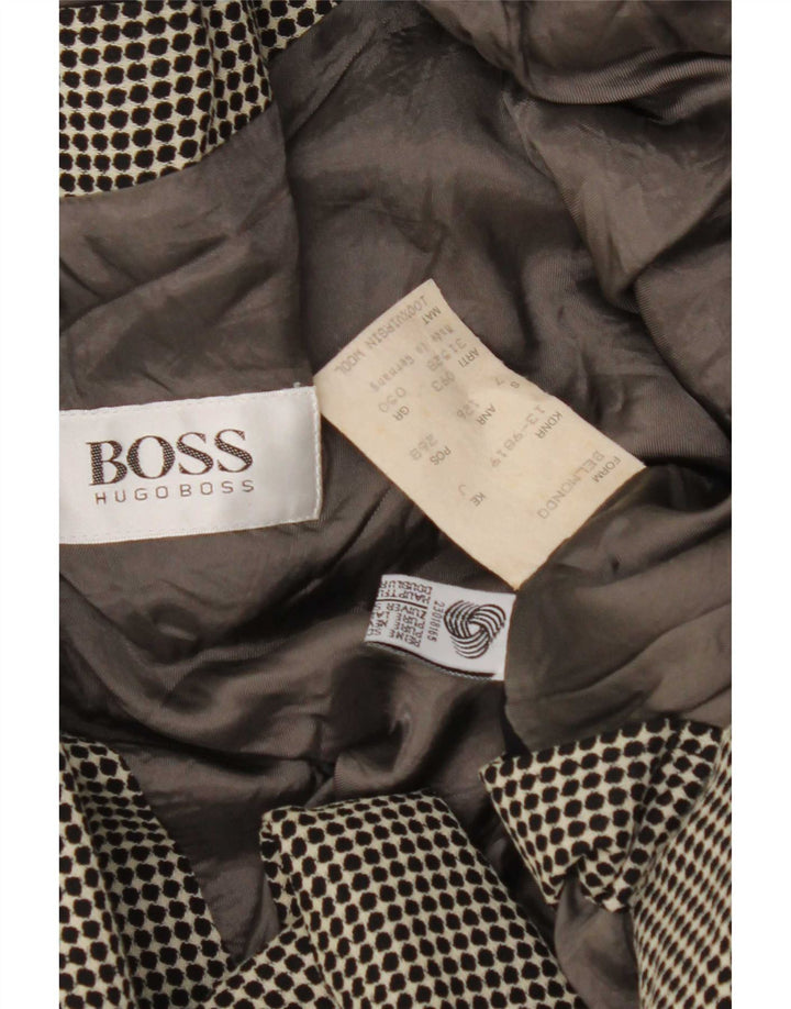 Hugo Boss ženski sako s dvostrukim kopčanjem IT 50 XL sivo na točkice
