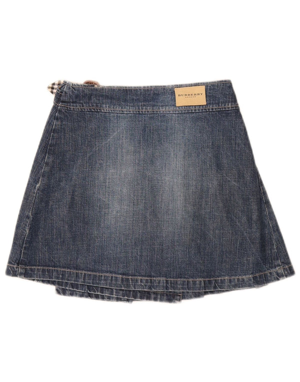 Burberry Girls Mini traper suknja na omot 9-10 godina W22 plavi pamuk