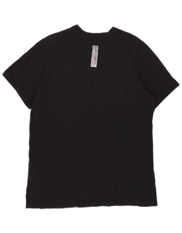 Nike Mens Swoosh Standard Fit Graphic T-Shirt Top Large Tavy Blue Pamuk