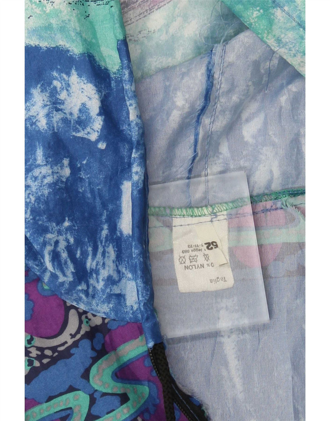 Vintage muška kišna jakna s apstraktnim uzorkom IT 52 XL u više boja