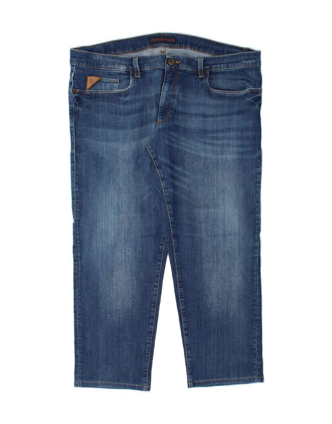 TRUSSARDI Mens Cropped Jeans W44 L27 Blue Vintage Trussardi and Second-Hand Trussardi from Messina Hembry 
