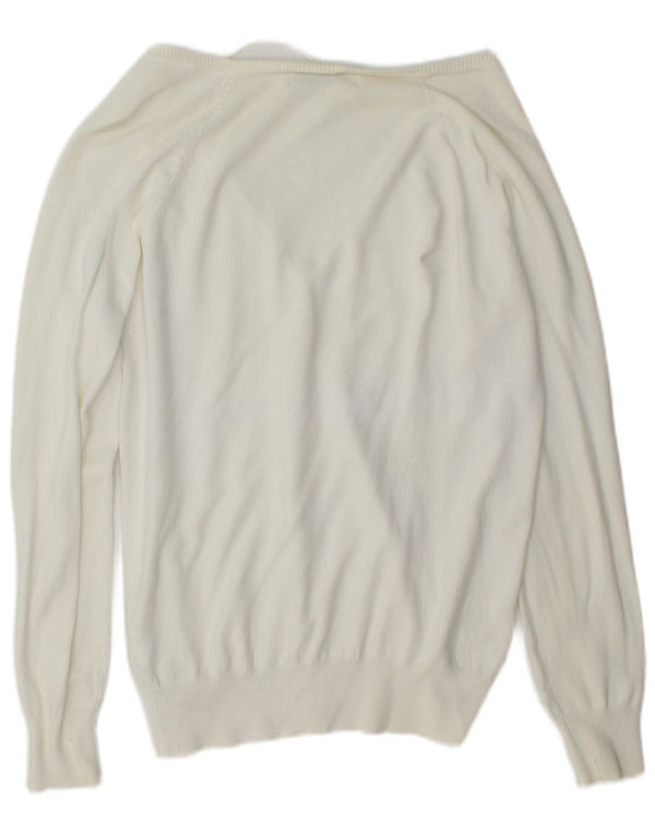 Zara ženski kardigan pulover UK 18 XL bijeli pamuk
