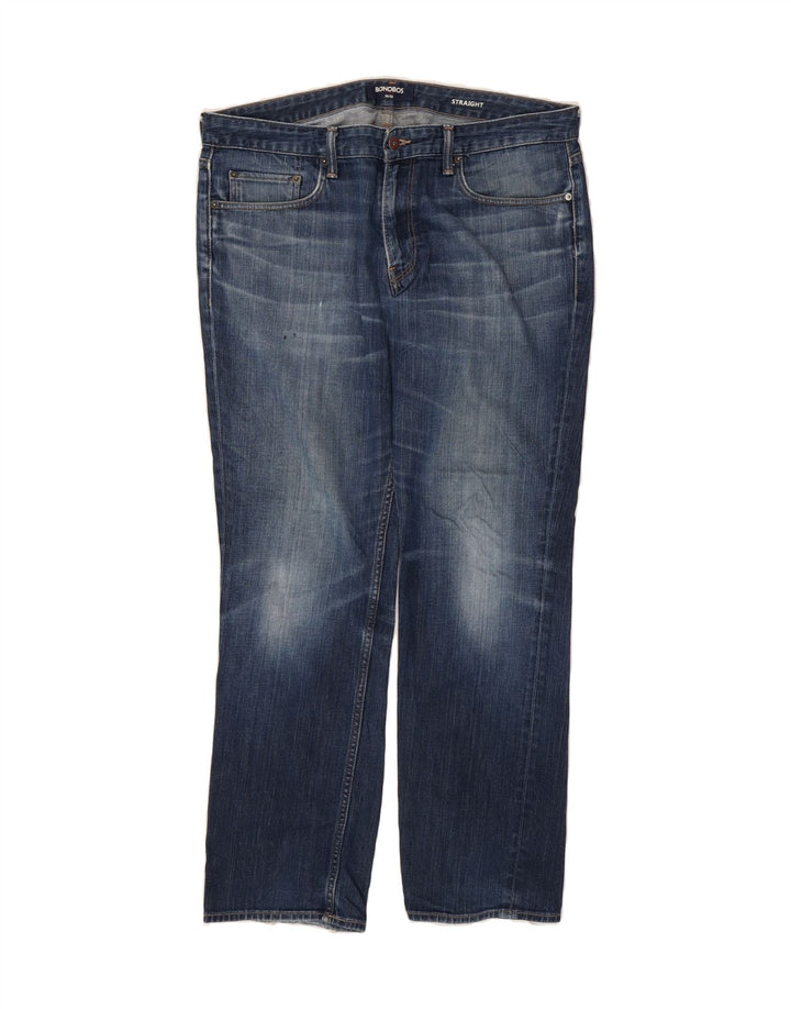 BONOBOS Mens Straight Jeans W36 L32 Blue Cotton Vintage BONOBOS and Second-Hand BONOBOS from Messina Hembry 