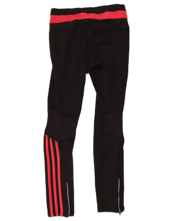 Adidas ženske tajice UK 12 poliester srednje crne boje