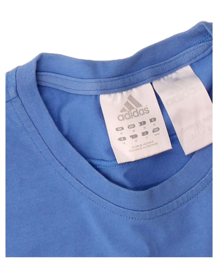 ADIDAS Mens T-Shirt Top Medium Blue Cotton Vintage Adidas and Second-Hand Adidas from Messina Hembry 