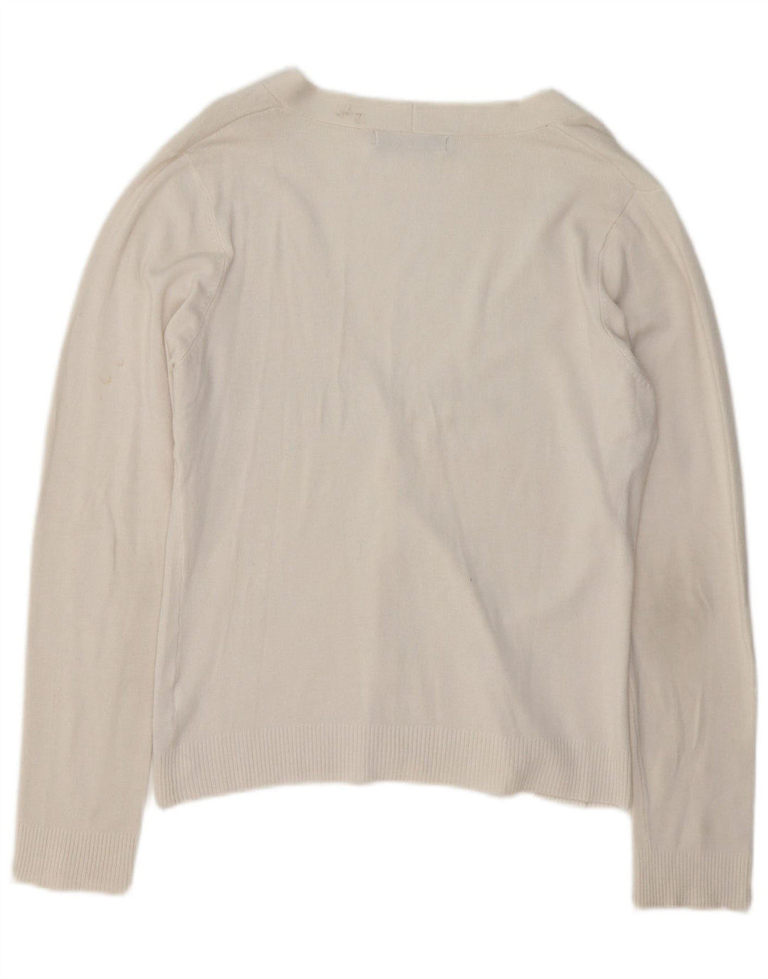 Zara ženski kardigan pulover UK 16 Large White Rayon