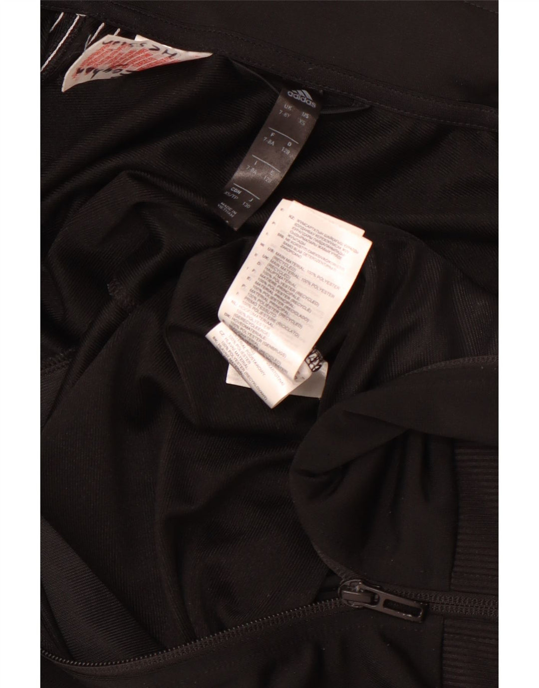 Gornja jakna trenirke ADIDAS Boys Aeroready 7-8 godina, crni poliester