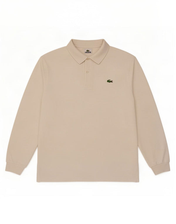 Lacoste muška polo majica dugih rukava, veličina 4 srednje bijele boje