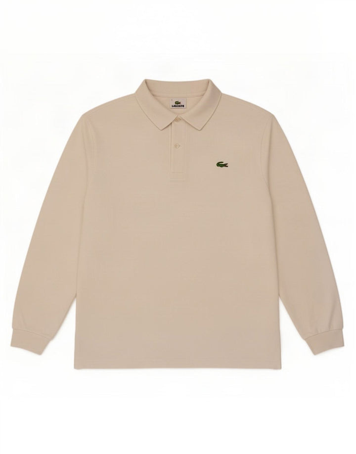 Lacoste muška polo majica dugih rukava, veličina 4 srednje bijele boje