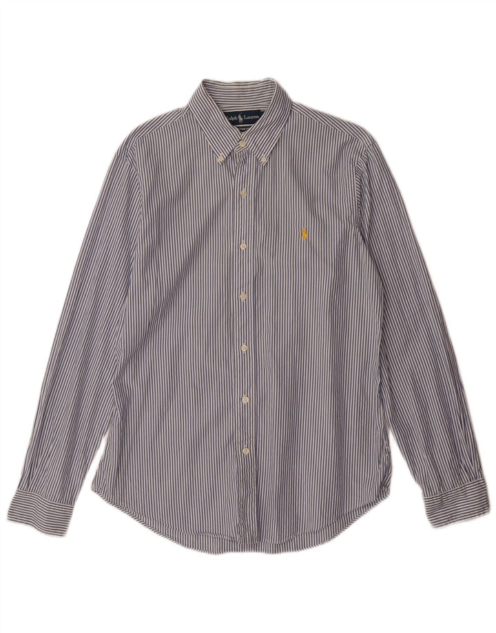 RALPH LAUREN Muška košulja prilagođenog kroja, pamuk na srednje plave pruge