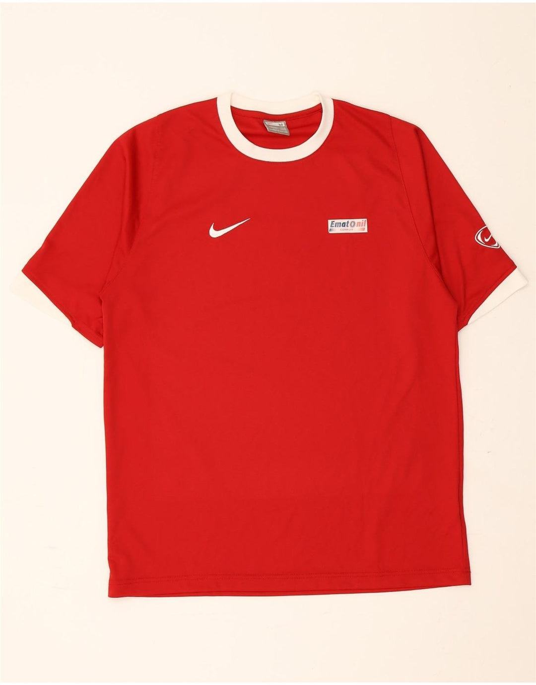 NIKE Muška majica kratkih rukava UK 39/41 Medium Red Colourblock Poliester