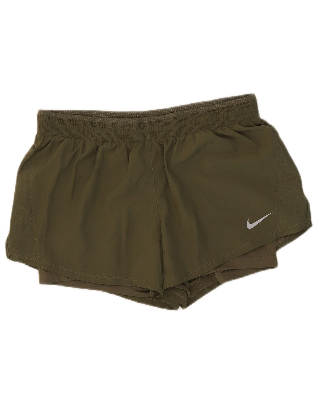 Nike ženske kratke sportske hlače Dri Fit UK 14 veliki kaki poliester