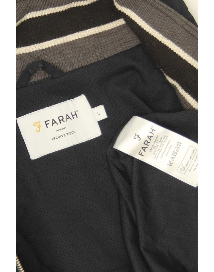 Farah muška anorak jakna s kapuljačom UK 40 veliki tamnoplavi poliester
