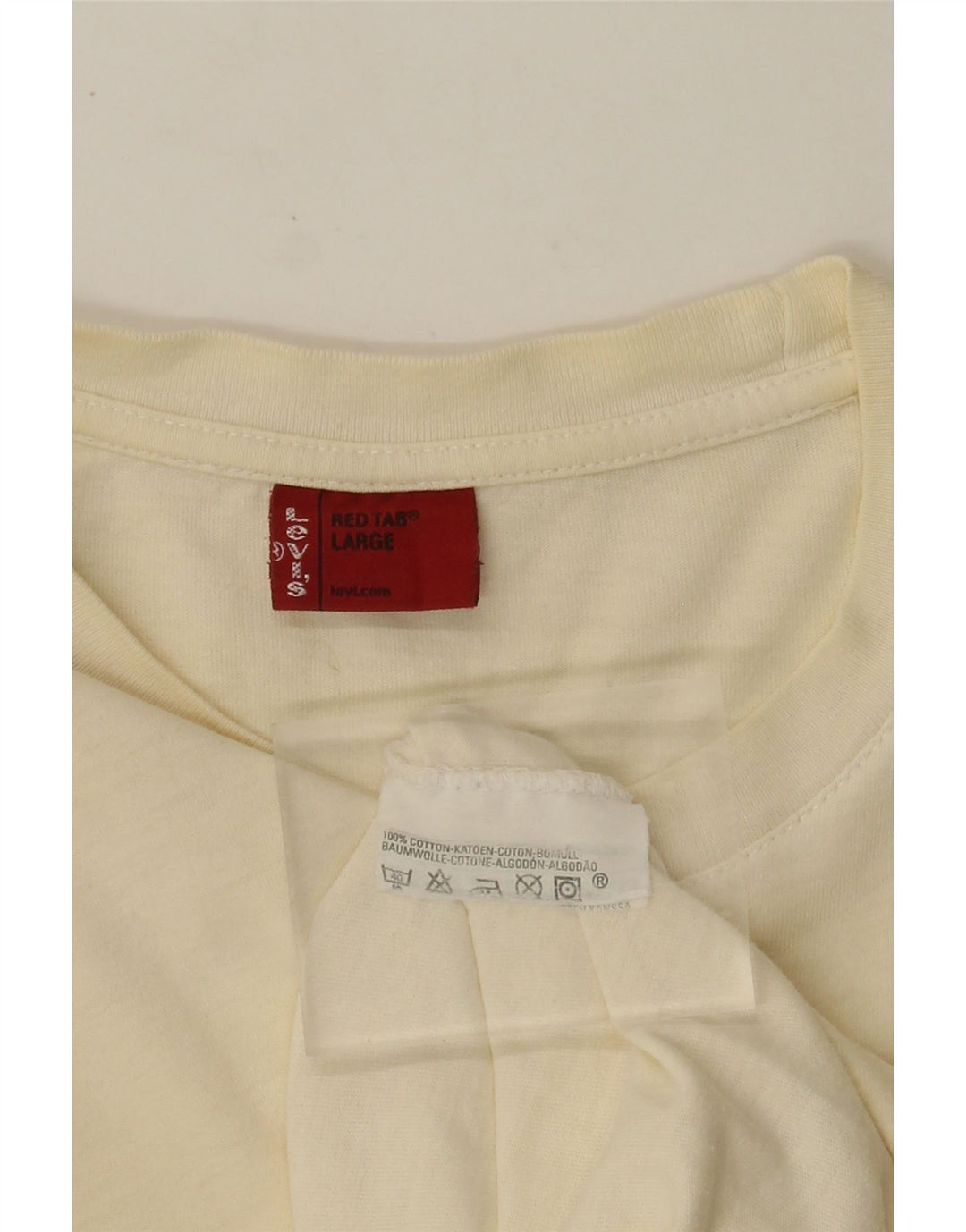 LEVI'S ženska majica dugih rukava UK 16 Large Off White Pamuk