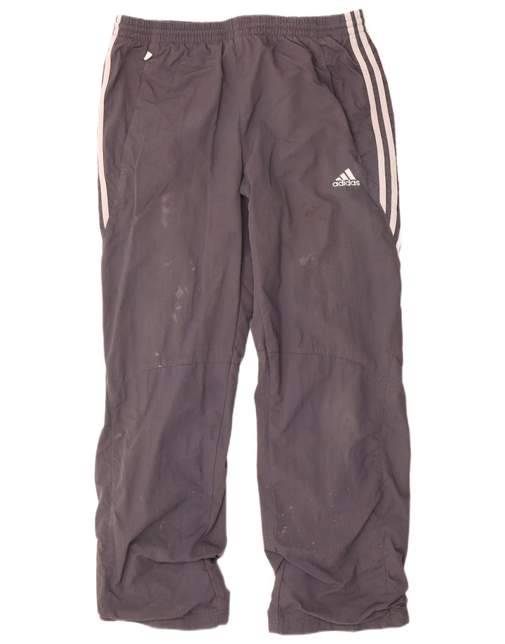 Adidas muške trenirke, srednje sive poliamidne hlače