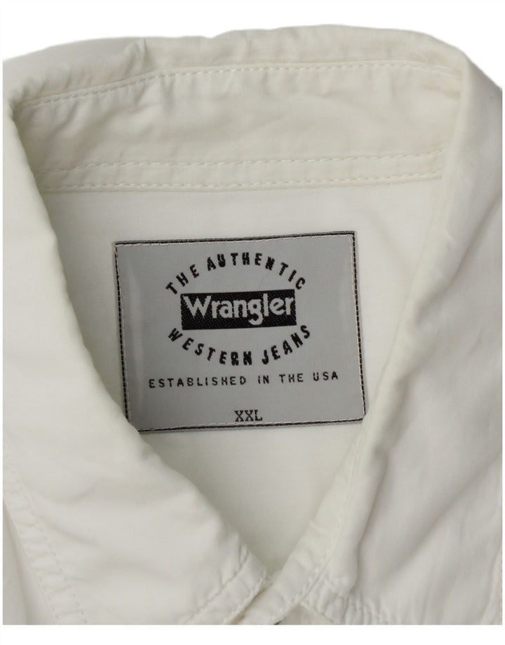 Wrangler muška košulja kratkih rukava 2XL bijeli pamuk