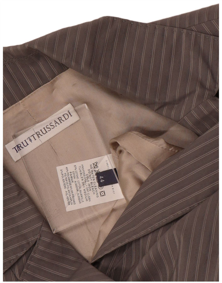 TRUSSARDI Ženska jakna sa 2 gumba IT 44 Pamuk srednje sive pruge