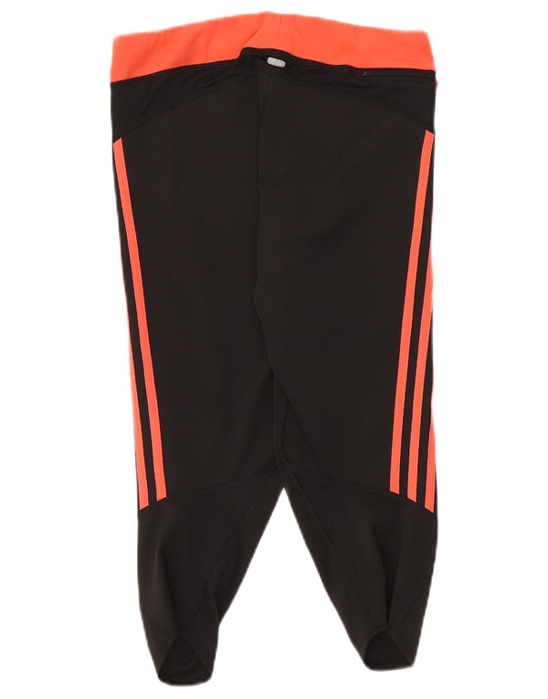 Adidas ženske Climalite Capri tajice UK 14 srednje crne boje