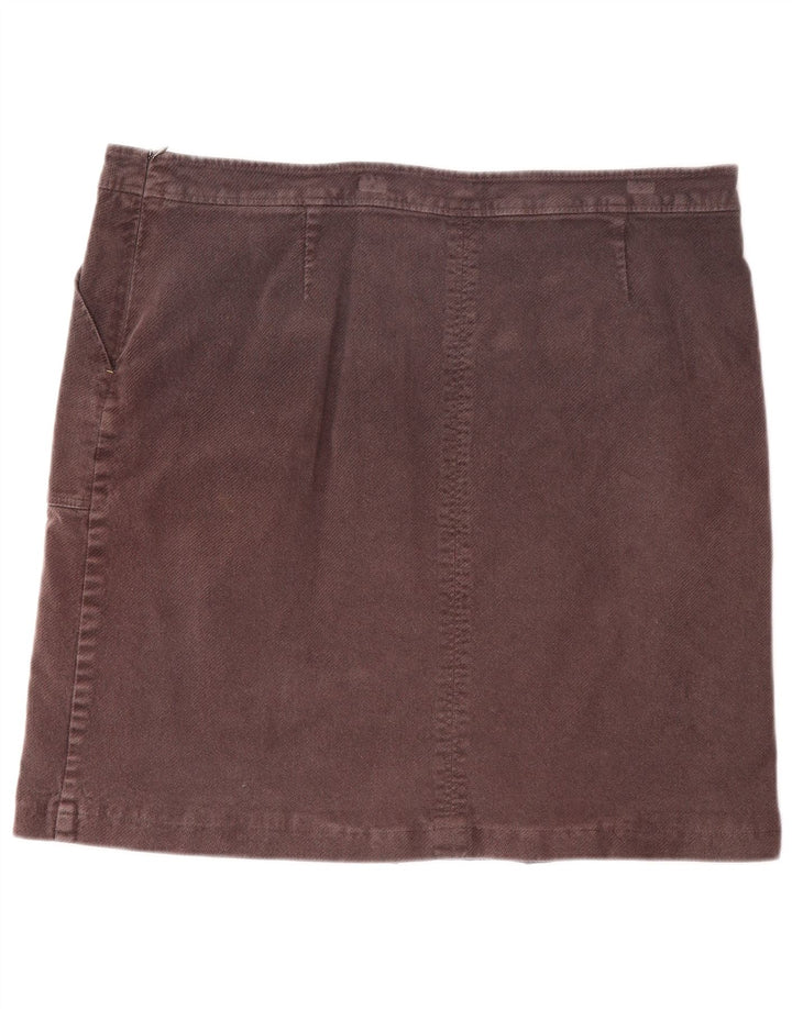 WHITE STUFF Womens Mini Skirt UK 20 2XL W40 Grey Cotton