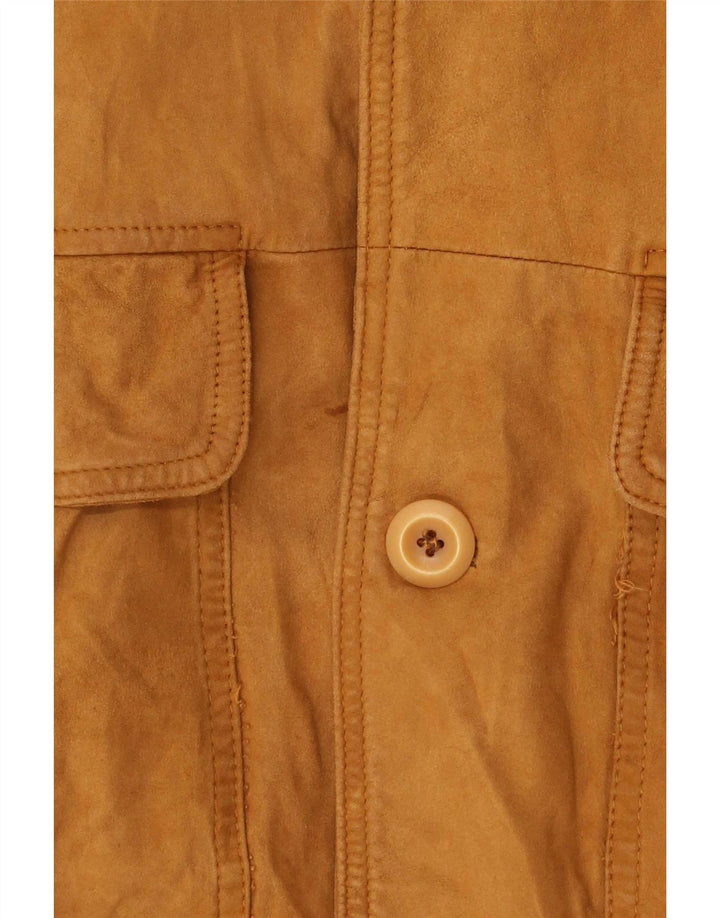 Vintage muška bomber jakna od brušene kože UK 38 srednje bež boje