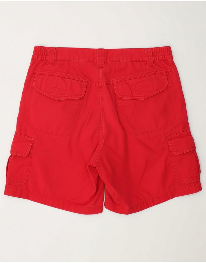 SLAM Mens Cargo Shorts Medium W32  Red Cotton
