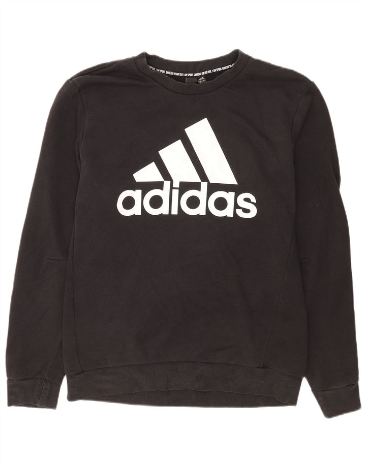 Adidas muška trenirka s grafičkim motivima Srednji crni pamuk