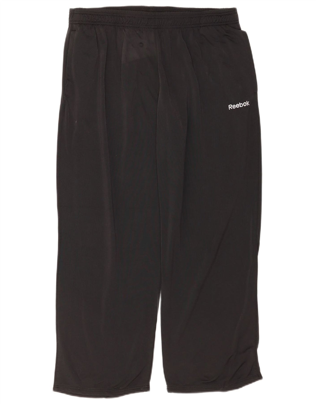 Reebok muške hlače za trenirku velike crne poliesterske hlače