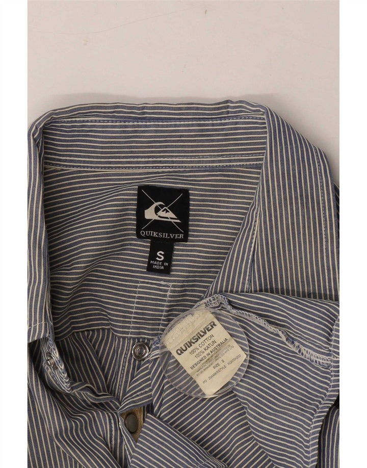 Quiksilver muška košulja s malim plavim prugama od pamuka
