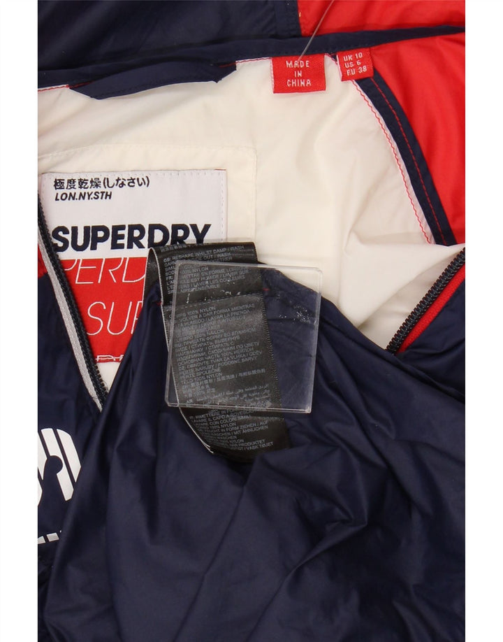Superdry ženska velika kišna jakna s grafičkim motivima UK 10 malih raznobojnih