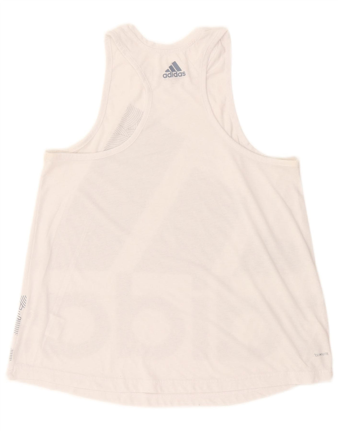 Adidas ženski Climalite grafički prsluk UK 12/14 Srednje bijeli poliester