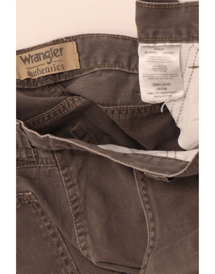 WRANGLER Muške ravne kargo hlače W34 L30 sivi pamuk