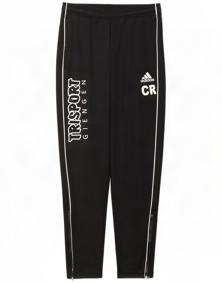 Adidas muške grafičke trenirke srednje crne poliesterske